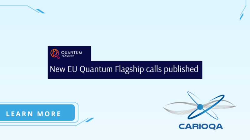 New funding opportunities in the Quantum Flagship – CARIOQA-PMP